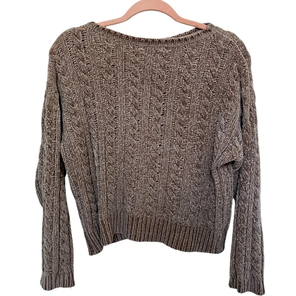 Philosophy Chunky Cable Knit Sweater Tan Size‎ Large